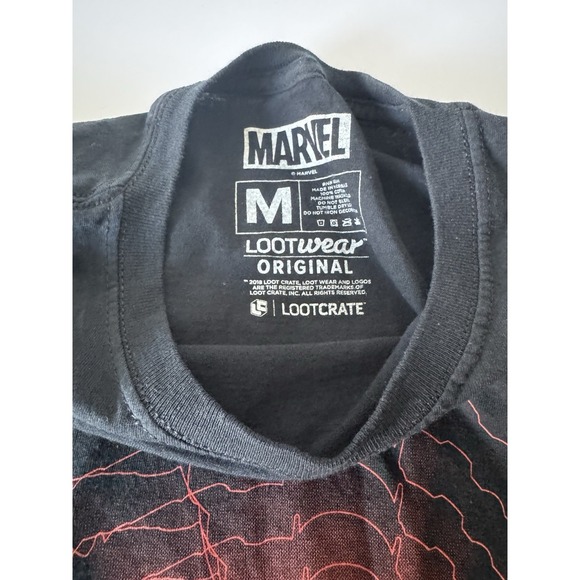 Marvel Ant‎ Man Shirt Mens Med Black Red Shrinking Graphic Lootwear - Picture 3 of 4